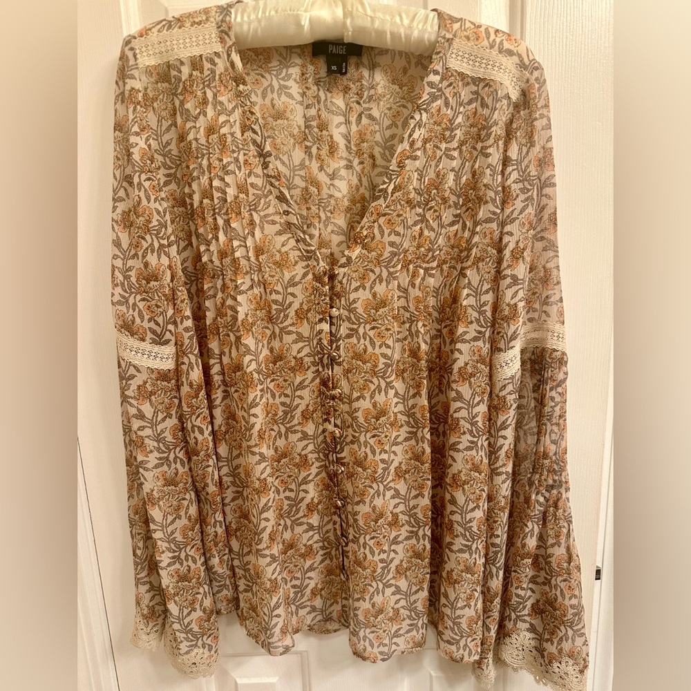 Paige Clio Silk Blouse